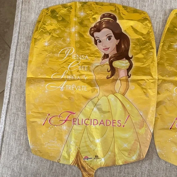 Disney Princess Belle Golden and White Cutout, 2 different backdrops - Picture 10 of 13